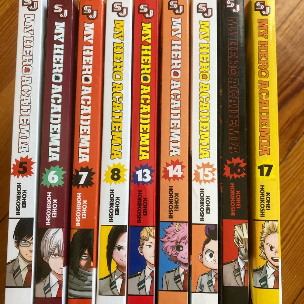 My Hero Academia Manga Lot Volumes 5-8 and 13-17